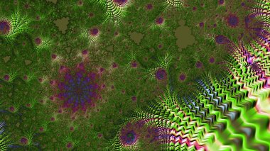 Soyut Bilgisayar Fraktal Tasarımı. Fraktal hiç bitmeyen bir desen. Fraktallar, farklı ölçeklerde kendine benzeyen sonsuz derecede karmaşık kalıplardır.