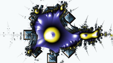 Soyut Bilgisayar Fraktal Tasarımı. Fraktal hiç bitmeyen bir desen. Fraktallar, farklı ölçeklerde kendine benzeyen sonsuz derecede karmaşık kalıplardır.