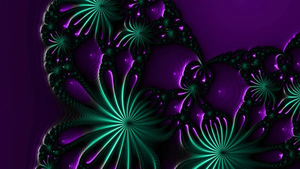 Abstract Computer Generated Fractal Design Fractal Never Ending Pattern Fractals — Stock Photo, Image