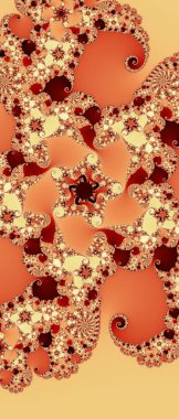 Soyut Bilgisayar Fraktal Tasarımı. Fraktal hiç bitmeyen bir desen. Fraktallar, farklı ölçeklerde kendine benzeyen sonsuz derecede karmaşık kalıplardır.