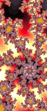 Soyut Bilgisayar Fraktal Tasarımı. Fraktal hiç bitmeyen bir desen. Fraktallar, farklı ölçeklerde kendine benzeyen sonsuz derecede karmaşık kalıplardır.