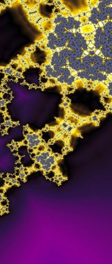 Soyut Bilgisayar Fraktal Tasarımı. Fraktal hiç bitmeyen bir desen. Fraktallar, farklı ölçeklerde kendine benzeyen sonsuz derecede karmaşık kalıplardır.