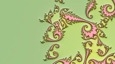 Soyut Bilgisayar Fraktal Tasarımı. Fraktal hiç bitmeyen bir desen. Fraktallar, farklı ölçeklerde kendine benzeyen sonsuz derecede karmaşık kalıplardır.