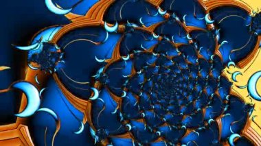 Soyut Bilgisayar Fraktal Tasarımı. Fraktal hiç bitmeyen bir desen. Fraktallar, farklı ölçeklerde kendine benzeyen sonsuz derecede karmaşık kalıplardır.