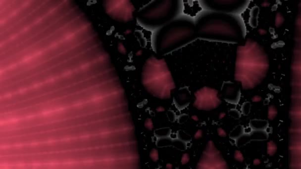 Abstract Computergegenereerd Fractaal Ontwerp Een Fractal Een Nooit Eindigend Patroon — Stockvideo