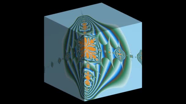 Abstraktes Computer Generiertes Fraktal Design Ein Fraktal Ist Ein Endloses — Stockvideo