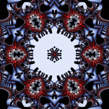 Soyut Bilgisayar Fraktal Tasarımı. Fraktal hiç bitmeyen bir desen. Fraktallar, farklı ölçeklerde kendine benzeyen sonsuz derecede karmaşık kalıplardır.