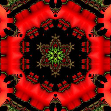 Soyut Bilgisayar Fraktal Tasarımı. Fraktal hiç bitmeyen bir desen. Fraktallar, farklı ölçeklerde kendine benzeyen sonsuz derecede karmaşık kalıplardır.