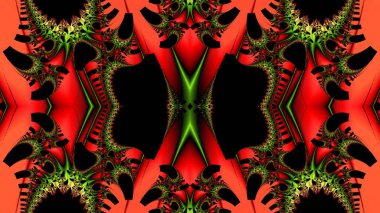 Soyut Bilgisayar Fraktal Tasarımı. Fraktal hiç bitmeyen bir desen. Fraktallar, farklı ölçeklerde kendine benzeyen sonsuz derecede karmaşık kalıplardır.