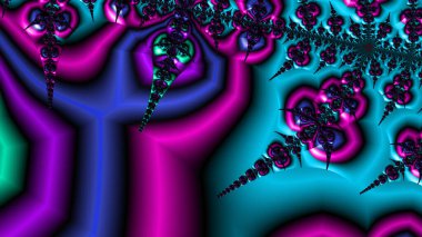 Soyut Bilgisayar Fraktal Tasarımı. Fraktal hiç bitmeyen bir desen. Fraktallar, farklı ölçeklerde kendine benzeyen sonsuz derecede karmaşık kalıplardır.