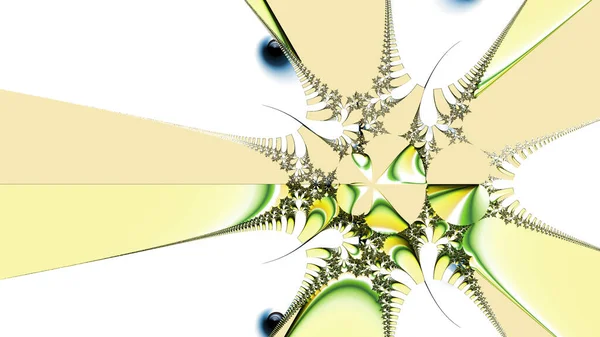 Abstract Computergegenereerd Fractaal Ontwerp Een Fractal Een Nooit Eindigend Patroon — Stockfoto