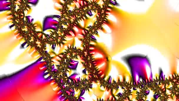 Abstract Computer Generated Fractal Design Fractal Never Ending Pattern Fractals — Stock Video