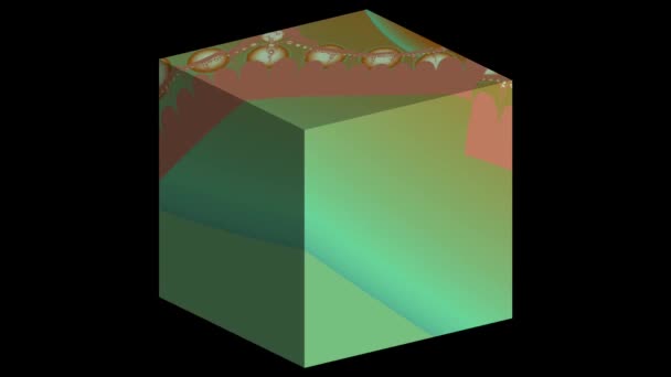 Resumo Design Fractal Gerado Por Computador Fractal Padrão Interminável Fractais — Vídeo de Stock