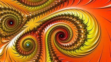 Soyut Bilgisayar Fraktal Tasarımı. Fraktal hiç bitmeyen bir desen. Fraktallar, farklı ölçeklerde kendine benzeyen sonsuz derecede karmaşık kalıplardır.