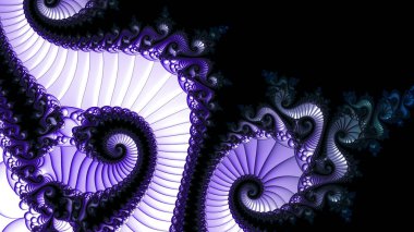 Soyut Bilgisayar Fraktal Tasarımı. Fraktal hiç bitmeyen bir desen. Fraktallar, farklı ölçeklerde kendine benzeyen sonsuz derecede karmaşık kalıplardır.