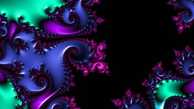 Soyut Bilgisayar Fraktal Tasarımı. Fraktal hiç bitmeyen bir desen. Fraktallar, farklı ölçeklerde kendine benzeyen sonsuz derecede karmaşık kalıplardır.