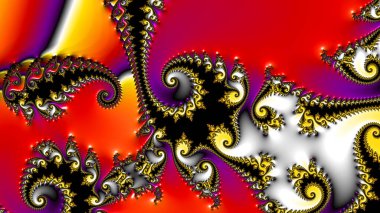 Soyut Bilgisayar Fraktal Tasarımı. Fraktal hiç bitmeyen bir desen. Fraktallar, farklı ölçeklerde kendine benzeyen sonsuz derecede karmaşık kalıplardır.