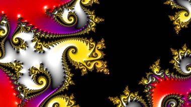 Soyut Bilgisayar Fraktal Tasarımı. Fraktal hiç bitmeyen bir desen. Fraktallar, farklı ölçeklerde kendine benzeyen sonsuz derecede karmaşık kalıplardır.