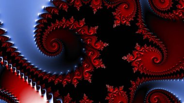 Soyut Bilgisayar Fraktal Tasarımı. Fraktal hiç bitmeyen bir desen. Fraktallar, farklı ölçeklerde kendine benzeyen sonsuz derecede karmaşık kalıplardır.