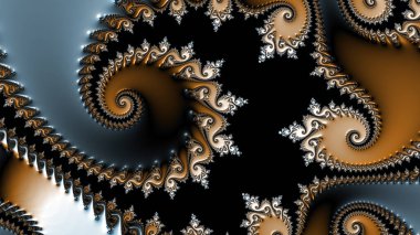 Soyut Bilgisayar Fraktal Tasarımı. Fraktal hiç bitmeyen bir desen. Fraktallar, farklı ölçeklerde kendine benzeyen sonsuz derecede karmaşık kalıplardır.
