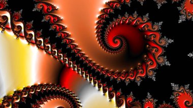 Soyut Bilgisayar Fraktal Tasarımı. Fraktal hiç bitmeyen bir desen. Fraktallar, farklı ölçeklerde kendine benzeyen sonsuz derecede karmaşık kalıplardır.