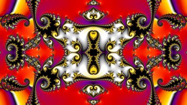 Soyut Bilgisayar Fraktal Tasarımı. Fraktal hiç bitmeyen bir desen. Fraktallar, farklı ölçeklerde kendine benzeyen sonsuz derecede karmaşık kalıplardır.