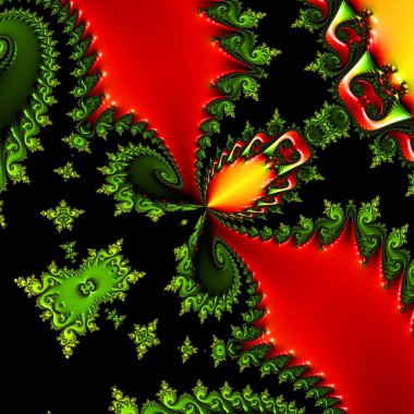 Soyut Bilgisayar Fraktal Tasarımı. Fraktal hiç bitmeyen bir desen. Fraktallar, farklı ölçeklerde kendine benzeyen sonsuz derecede karmaşık kalıplardır.