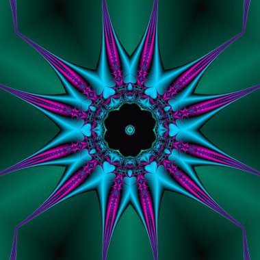 Soyut Bilgisayar Fraktal Tasarımı. Fraktal hiç bitmeyen bir desen. Fraktallar, farklı ölçeklerde kendine benzeyen sonsuz derecede karmaşık kalıplardır.