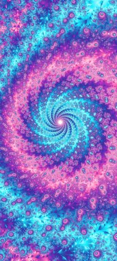 Soyut Bilgisayar Fraktal Tasarımı. Fraktal hiç bitmeyen bir desen. Fraktallar, farklı ölçeklerde kendine benzeyen sonsuz derecede karmaşık kalıplardır.