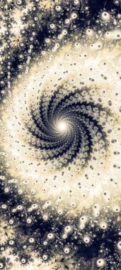 Soyut Bilgisayar Fraktal Tasarımı. Fraktal hiç bitmeyen bir desen. Fraktallar, farklı ölçeklerde kendine benzeyen sonsuz derecede karmaşık kalıplardır.