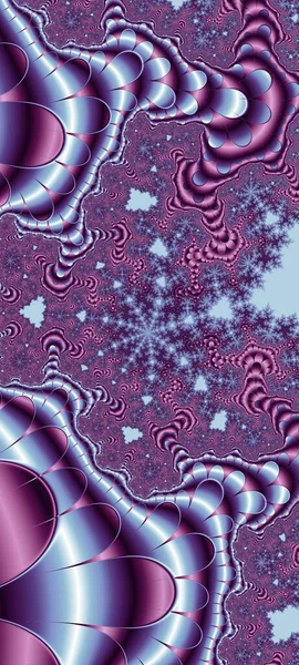 Abstract Computergegenereerd Fractaal Ontwerp Een Fractal Een Nooit Eindigend Patroon — Stockfoto