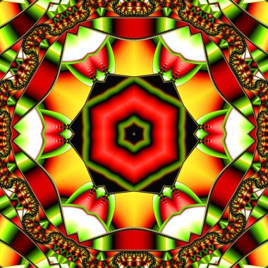 Soyut Bilgisayar Fraktal Tasarımı. Fraktal hiç bitmeyen bir desen. Fraktallar, farklı ölçeklerde kendine benzeyen sonsuz derecede karmaşık kalıplardır.