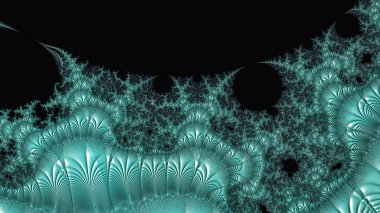 Soyut Bilgisayar Fraktal Tasarımı. Fraktal hiç bitmeyen bir desen. Fraktallar, farklı ölçeklerde kendine benzeyen sonsuz derecede karmaşık kalıplardır.