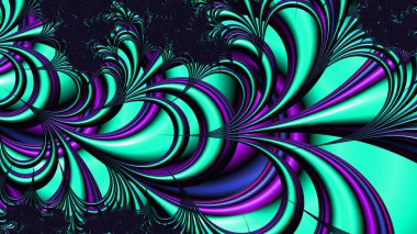 Soyut Bilgisayar Fraktal Tasarımı. Fraktal hiç bitmeyen bir desen. Fraktallar, farklı ölçeklerde kendine benzeyen sonsuz derecede karmaşık kalıplardır.