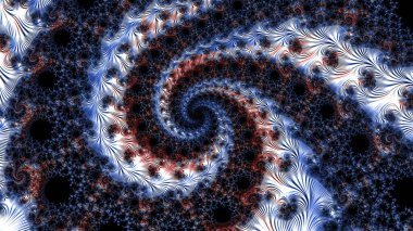 Soyut Bilgisayar Fraktal Tasarımı. Fraktal hiç bitmeyen bir desen. Fraktallar, farklı ölçeklerde kendine benzeyen sonsuz derecede karmaşık kalıplardır.