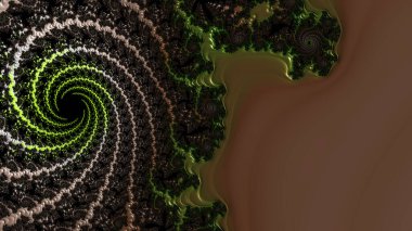 Soyut Bilgisayar Fraktal Tasarımı. Fraktal hiç bitmeyen bir desen. Fraktallar, farklı ölçeklerde kendine benzeyen sonsuz derecede karmaşık kalıplardır.