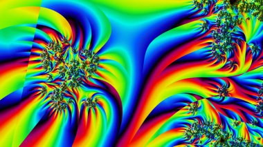 Soyut Bilgisayar Fraktal Tasarımı. Fraktal hiç bitmeyen bir desen. Fraktallar, farklı ölçeklerde kendine benzeyen sonsuz derecede karmaşık kalıplardır.