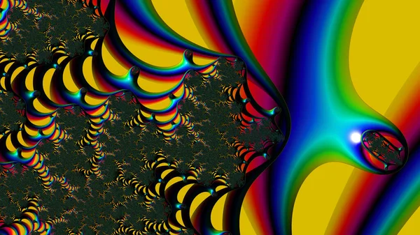 Αφηρημένος Υπολογιστής Που Δημιουργείται Fractal Σχεδιασμός Φράκταλ Είναι Ένα Ατέρμονο — Φωτογραφία Αρχείου