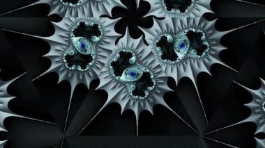 Soyut Bilgisayar Fraktal Tasarımı. Fraktal hiç bitmeyen bir desen. Fraktallar, farklı ölçeklerde kendine benzeyen sonsuz derecede karmaşık kalıplardır.