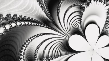 Soyut Bilgisayar Fraktal Tasarımı. Fraktal hiç bitmeyen bir desen. Fraktallar, farklı ölçeklerde kendine benzeyen sonsuz derecede karmaşık kalıplardır.