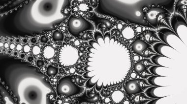 Soyut Bilgisayar Fraktal Tasarımı. Fraktal hiç bitmeyen bir desen. Fraktallar, farklı ölçeklerde kendine benzeyen sonsuz derecede karmaşık kalıplardır.