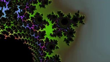 Soyut Bilgisayar Fraktal Tasarımı. Fraktal hiç bitmeyen bir desen. Fraktallar, farklı ölçeklerde kendine benzeyen sonsuz derecede karmaşık kalıplardır.