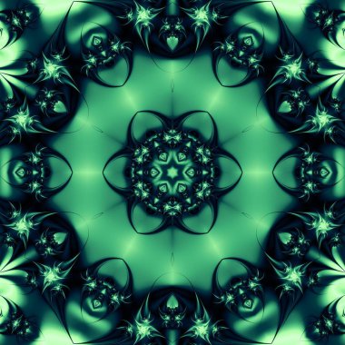 Soyut Bilgisayar Fraktal Tasarımı. Fraktal hiç bitmeyen bir desen. Fraktallar, farklı ölçeklerde kendine benzeyen sonsuz derecede karmaşık kalıplardır.