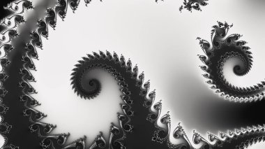 Soyut Bilgisayar Fraktal Tasarımı. Fraktal hiç bitmeyen bir desen. Fraktallar, farklı ölçeklerde kendine benzeyen sonsuz derecede karmaşık kalıplardır.