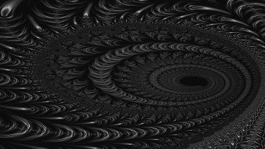 Soyut Bilgisayar Fraktal Tasarımı. Fraktal hiç bitmeyen bir desen. Fraktallar, farklı ölçeklerde kendine benzeyen sonsuz derecede karmaşık kalıplardır.