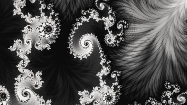 Soyut Bilgisayar Fraktal Tasarımı. Fraktal hiç bitmeyen bir desen. Fraktallar, farklı ölçeklerde kendine benzeyen sonsuz derecede karmaşık kalıplardır.