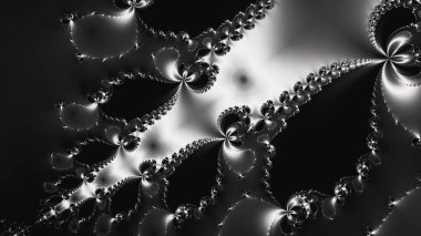 Soyut Bilgisayar Fraktal Tasarımı. Fraktal hiç bitmeyen bir desen. Fraktallar, farklı ölçeklerde kendine benzeyen sonsuz derecede karmaşık kalıplardır.