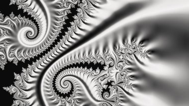 Soyut Bilgisayar Fraktal Tasarımı. Fraktal hiç bitmeyen bir desen. Fraktallar, farklı ölçeklerde kendine benzeyen sonsuz derecede karmaşık kalıplardır.