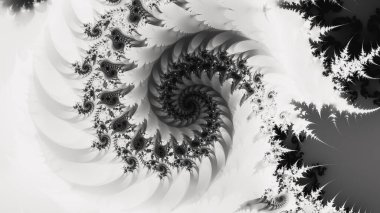 Soyut Bilgisayar Fraktal Tasarımı. Fraktal hiç bitmeyen bir desen. Fraktallar, farklı ölçeklerde kendine benzeyen sonsuz derecede karmaşık kalıplardır.