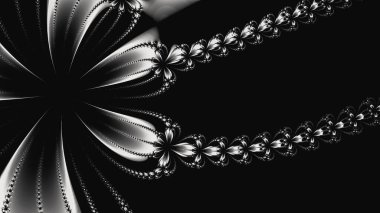 Soyut Bilgisayar Fraktal Tasarımı. Fraktal hiç bitmeyen bir desen. Fraktallar, farklı ölçeklerde kendine benzeyen sonsuz derecede karmaşık kalıplardır.